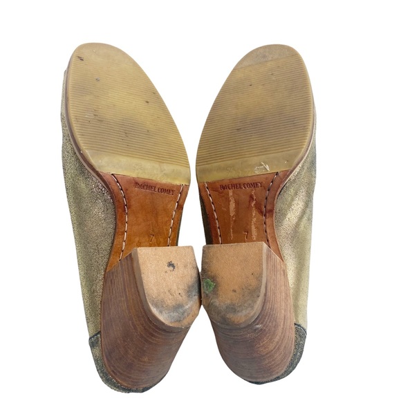 Rachel Comey gold dust woman Mars mule wooden heel soft leather - Picture 4 of 9